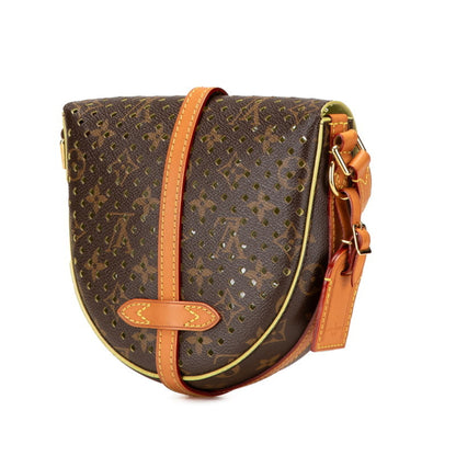 Louis Vuitton Monogram Perfor Flore Chantilly Shoulder Bag M94086 Brown