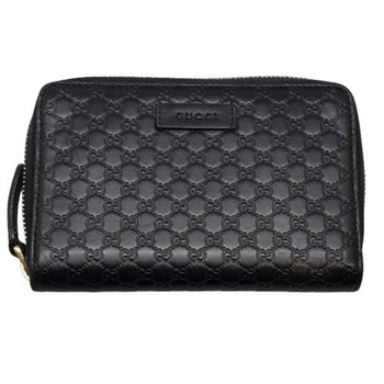 Gucci 449423 Guccissima Round Compact Wallet Purse