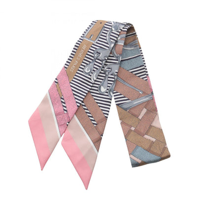 Hermes Herms Twilly "Mors A Jouets Chemise" Silk Scarf For Women
