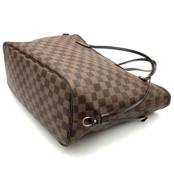 Louis Vuitton N51105 Neverfull Mm (Old) Tote Bag Brown Damier Canvas