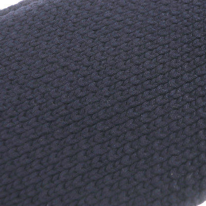 Hermes 100% Cashmere Cable Knit Scarf/Snood In Dark Navy