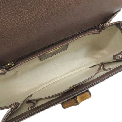 Gucci 681173 Bamboo Bag 100Th Anniversary Model Handbag Canvas