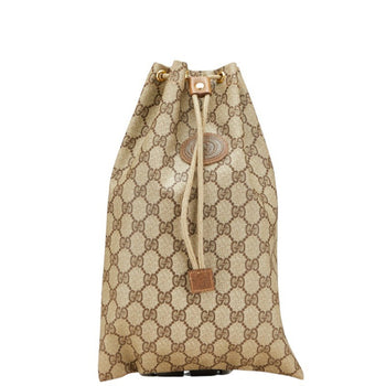Gucci Gg Supreme Old Clutch Bag 97.19.303 Brown Leather