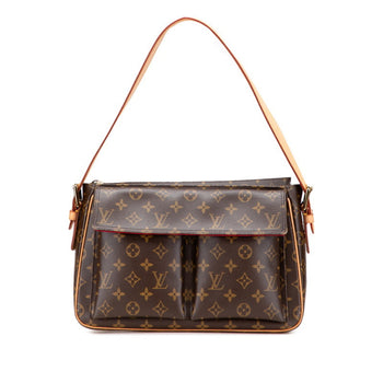 Louis Vuitton Monogram Viva Cite Gm One-Shoulder Bag M51163 Brown Pvc Leather