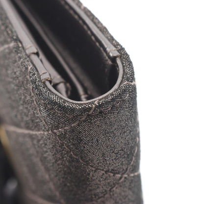 Chanel Matelasse Bi-Fold Long Wallet In Calfskin Leather