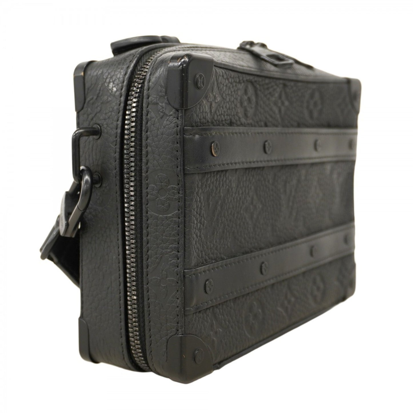 Louis Vuitton Taurillon Soft Handle Trunk M59163 Black 2-Way Bag