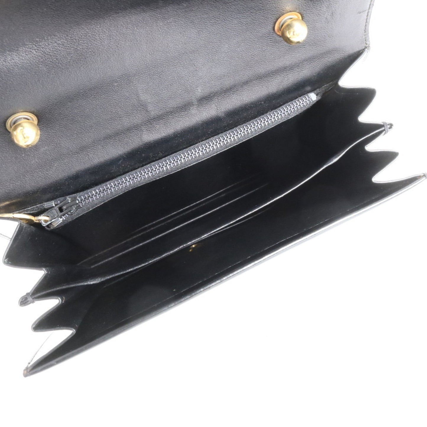 Christian Dior Leather Tote Handbag Black