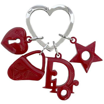 Christian Dior Key Ring Ec-23595 In Red