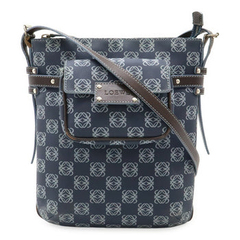 Loewe Anagram Shoulder Bag In Pvc And Leather