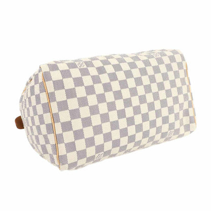 Louis Vuitton Damier Azur Speedy 30 Handbag N41533 Gold Hardware
