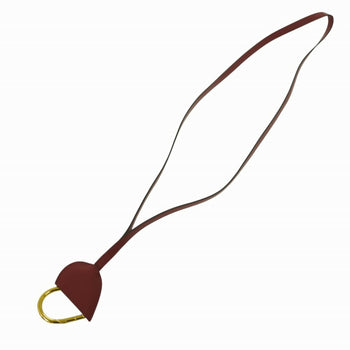 Hermes Au Coeur Du Faubourg Swift Rouge Grenat Necklace Keychain 1623Hermes