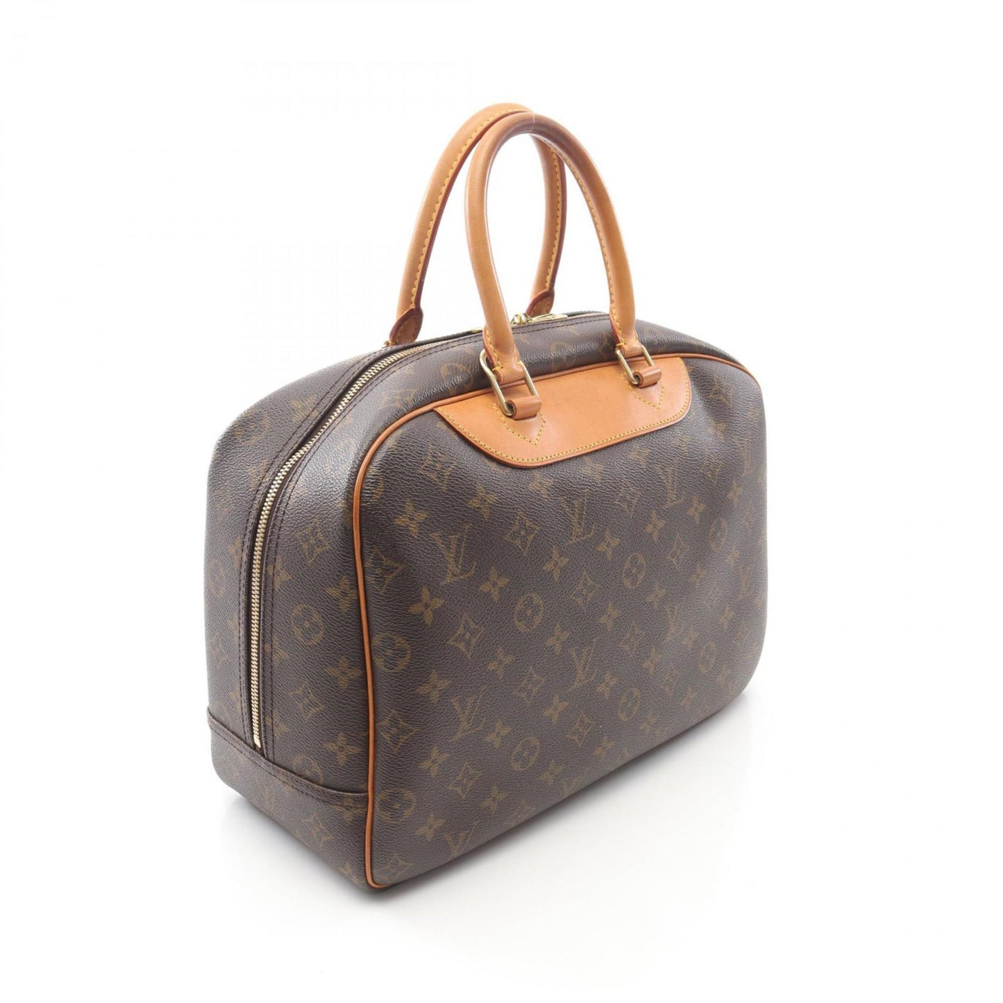 Louis Vuitton Deauville Bowling Vanity Monogram Handbag In Coated Canvas And Leather