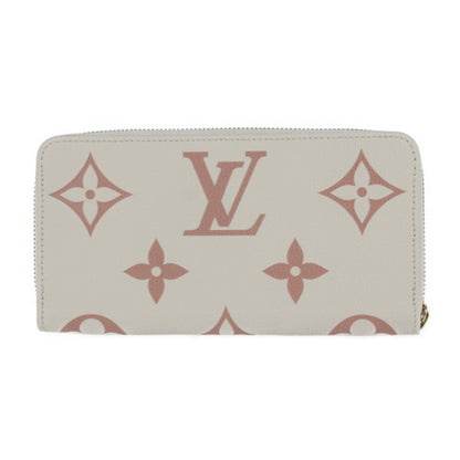 Louis Vuitton Louis Vuitton Zippy Wallet Long M81914 Monogram Empreinte Cream Rose Trianon Round