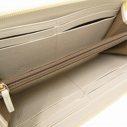 Unused Fendi Ff Zucca 8M0024 Leather White Multicolor Long Wallet 0290 Fendi