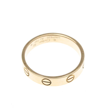 Cartier Mini Love Ring Pink Gold (18K) Fashion No Stone Band Ring Pink Gold