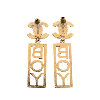 Chanel Coco Mark Boy Stud Earrings