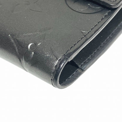 Louis Vuitton Monogram Matte Porte Tresor International M65102 Noir Tri-Fold Wallet