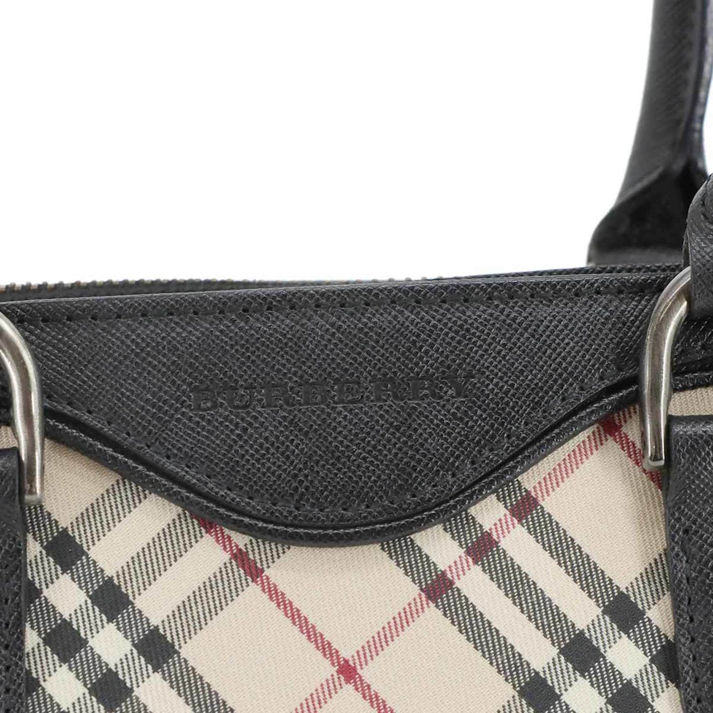Burberry Nova Check Handbag In Canvas And Leather
