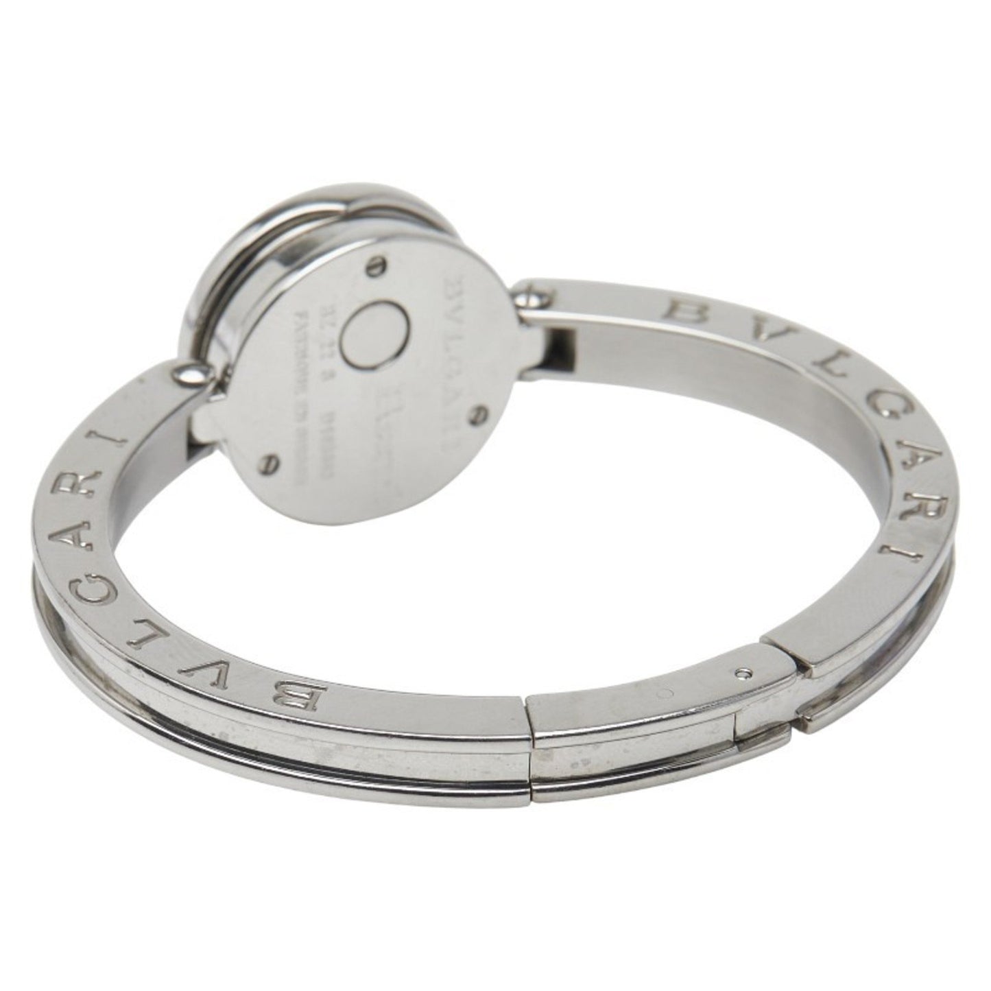 Bvlgari B.Zero1 12P Diamond Blue Shell Dial Bangle Watch Bz22S Quartz Stainless Steel