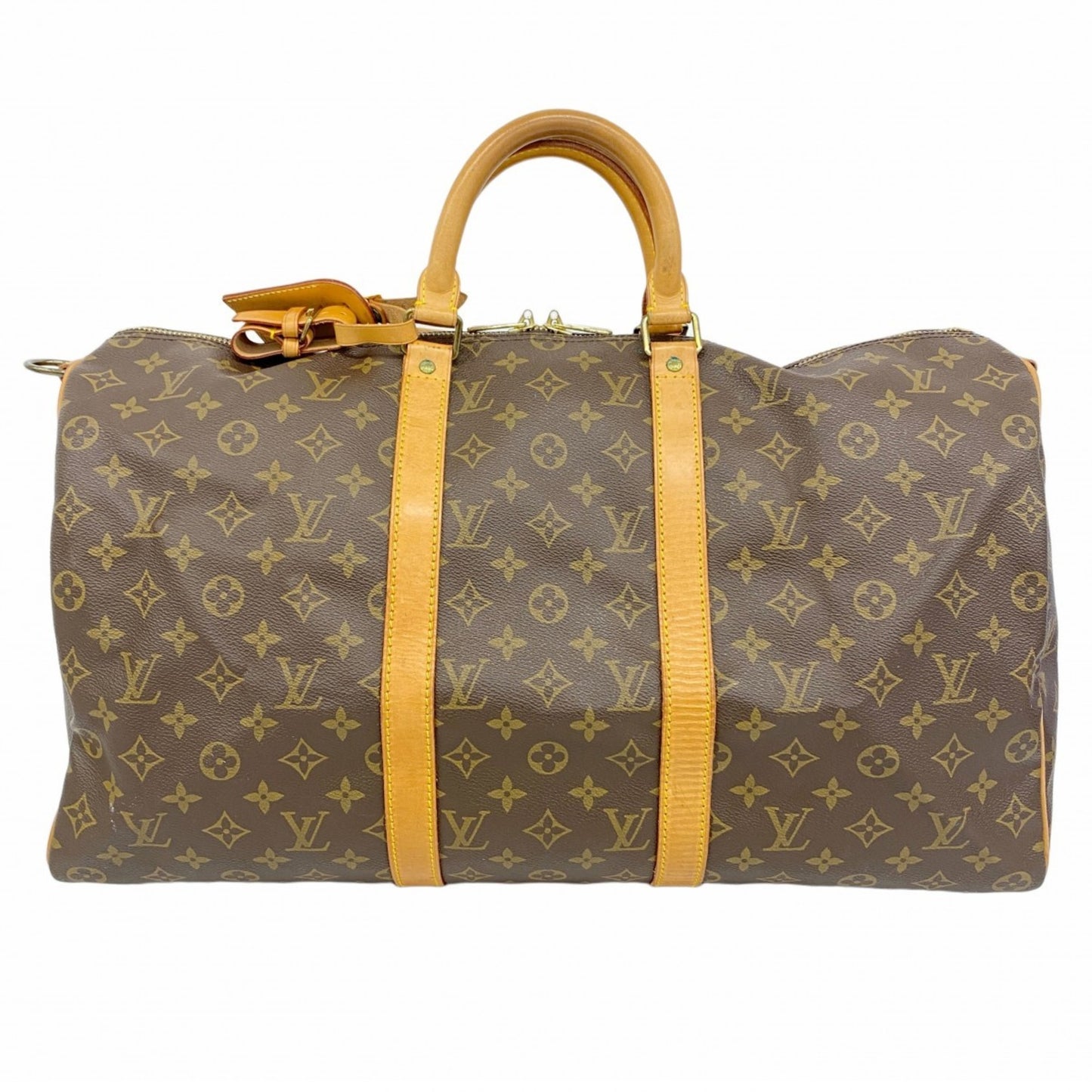 Louis Vuitton Monogram Keepall Bandouliere 50 Boston Bag M41416 Brown
