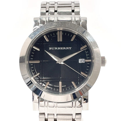 Burberry Heritage Bu1364 Watch Stainless Steel/Stainless Steel Silver Quartz Black Dial