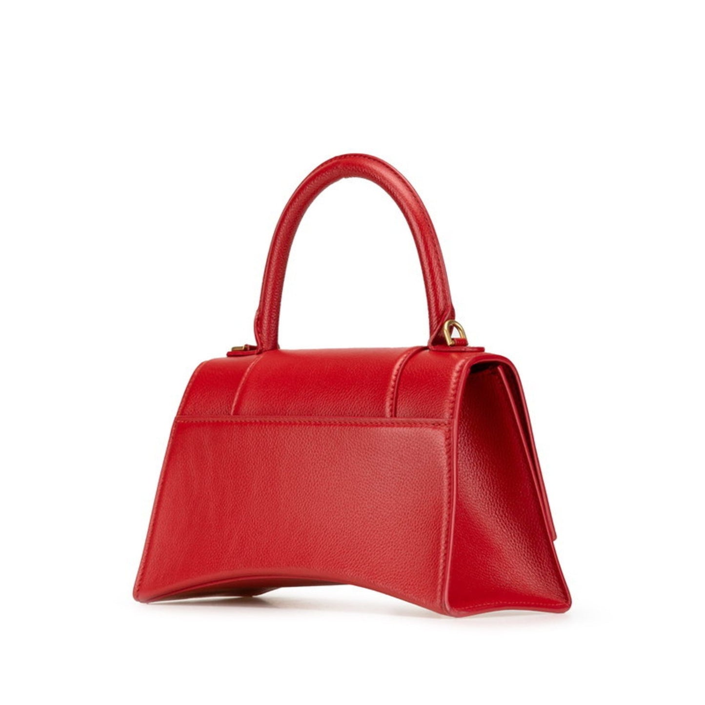 Balenciaga Hourglass Handbag/Shoulder Bag 2Way 593546 Red Leather