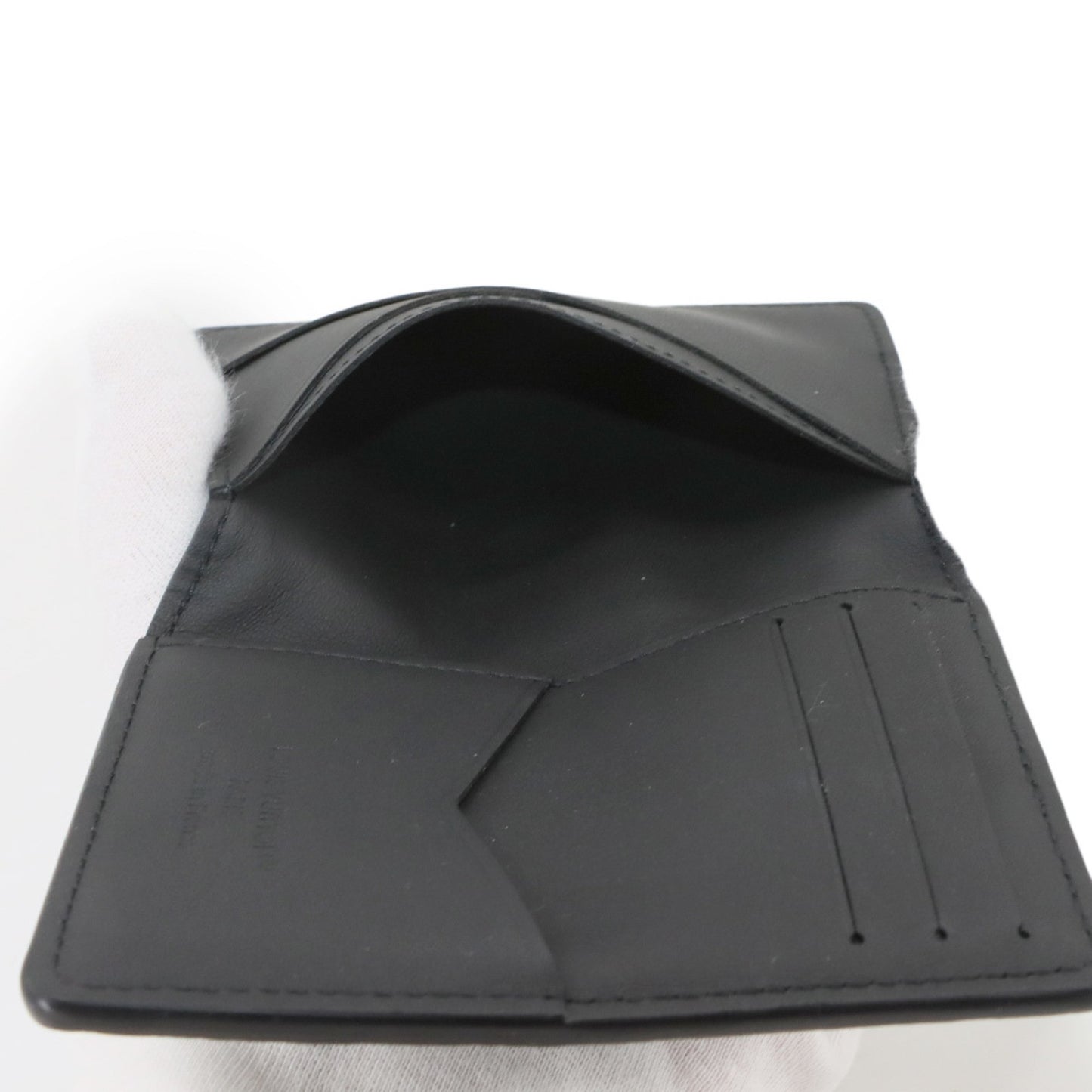 Louis Vuitton Monogram Shadow Organizer De Poche Card Case In Black Leather With Rfid Holder