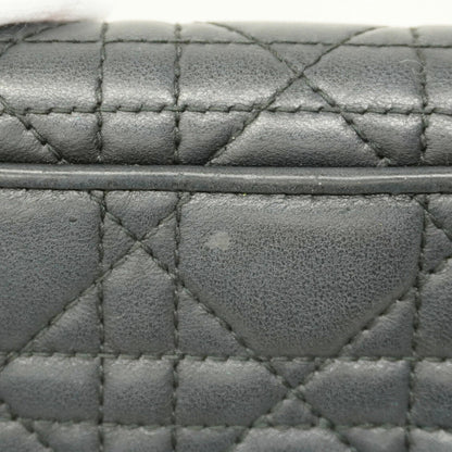Christian Dior Cannage Leather Tri-Fold Wallet
