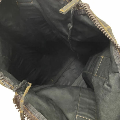 Fendi Handbag Zucca Tote Bag Nylon Brown 7Va196 Ff Skull Kn-13038