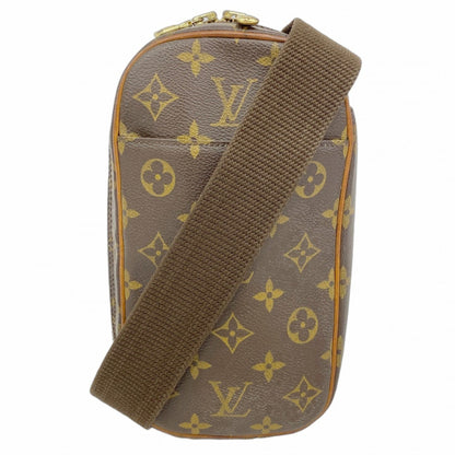 Louis Vuitton Monogram Pochette Ganjou Body Bag M51870 Brown