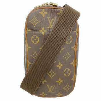 Louis Vuitton Monogram Pochette Ganjou Body Bag M51870 Brown