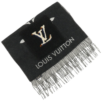 Louis Vuitton Louis Vuitton Echarpe Cold Reykjavik Scarf Mouton Teddy M76567 Cashmere Black Al0230