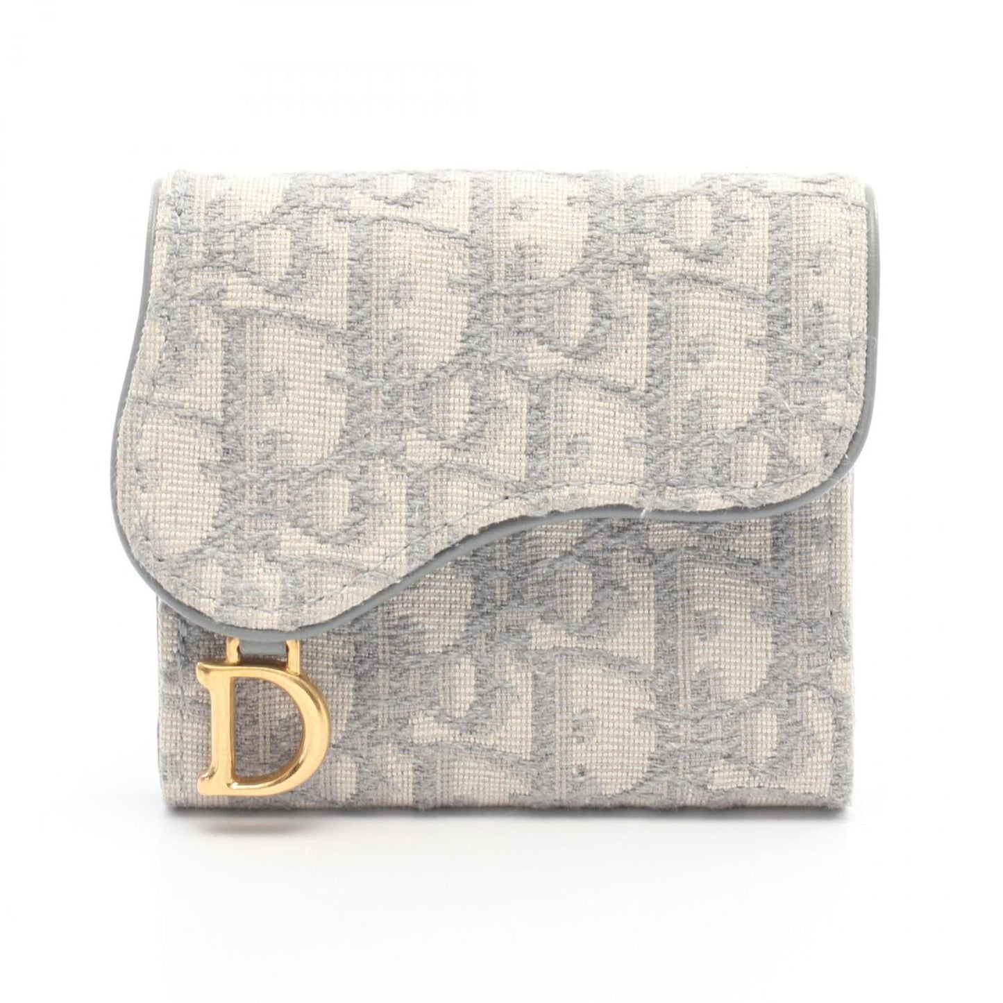 Christian Dior Saddle Oblique Tri-Fold Wallet
