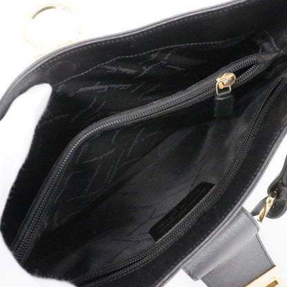 Salvatore Ferragamo Gancini Leather Shoulder Bag