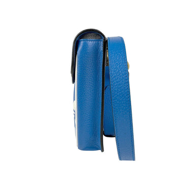 Gucci Shoulder Bag Pouch X Adidas Leather Blue