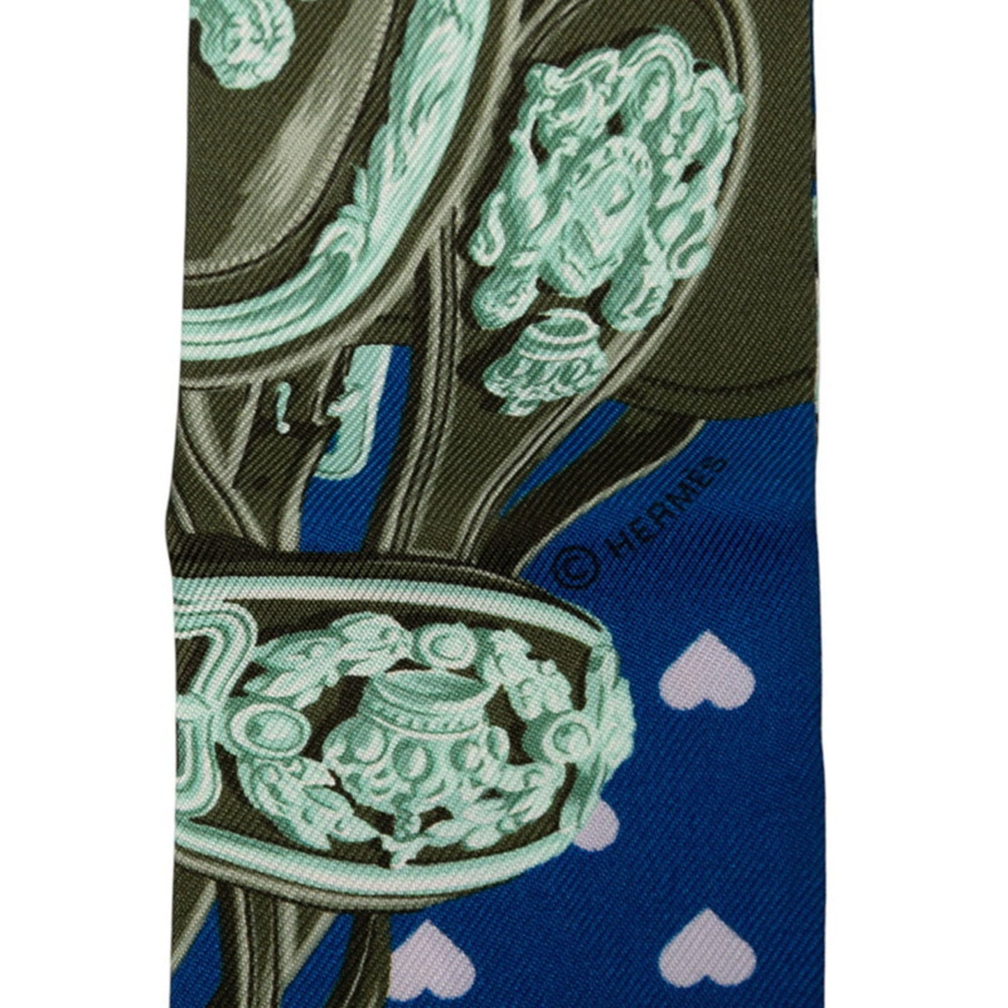 Hermes Herms Twilly Brides De Gala Love Scarf