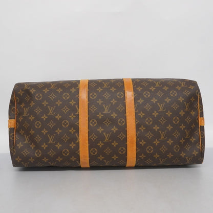 Louis Vuitton Monogram Keepall Bandouliere 55 Boston Bag M41414 Brown
