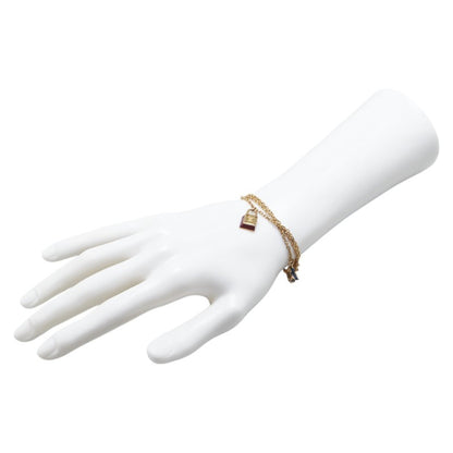 Louis Vuitton Monogram Sweet Charm Chain Bracelet M66248 Gold Plated