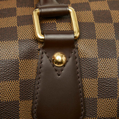 Louis Vuitton Damier Vase Lav Boston Bag N41537 Brown Leather