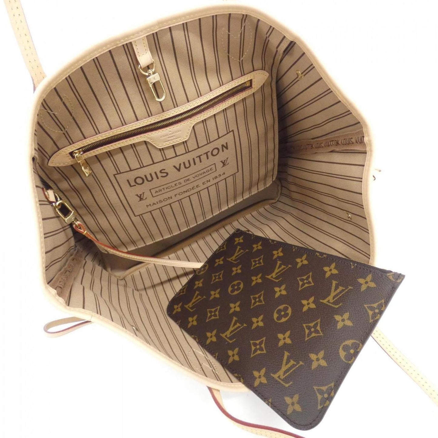 Louis Vuitton Monogram Neverfull Mm M46975 Handbag
