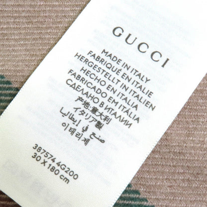 Gucci 387574 4G200 100% Wool Sherry Line Fringed Shawl/Stole/Scarf