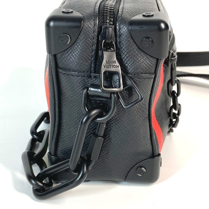 Louis Vuitton M30351 Taiga Rainbow Mini Soft Trunk Pochette Shoulder Bag In Leather