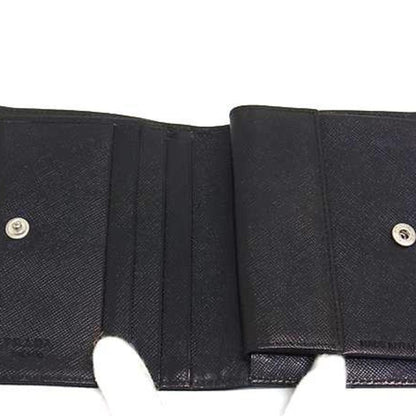 Prada Prada Triangle Wallet - Black Tessuto Nylon Bifold