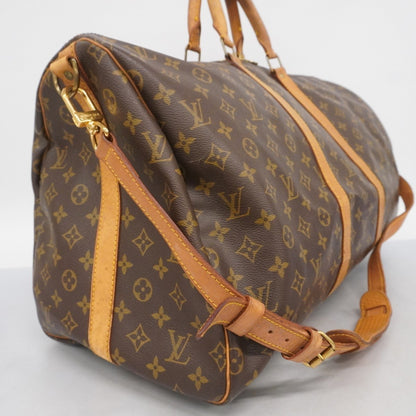 Louis Vuitton Monogram Keepall Bandouliere 55 Boston Bag M41414 Brown