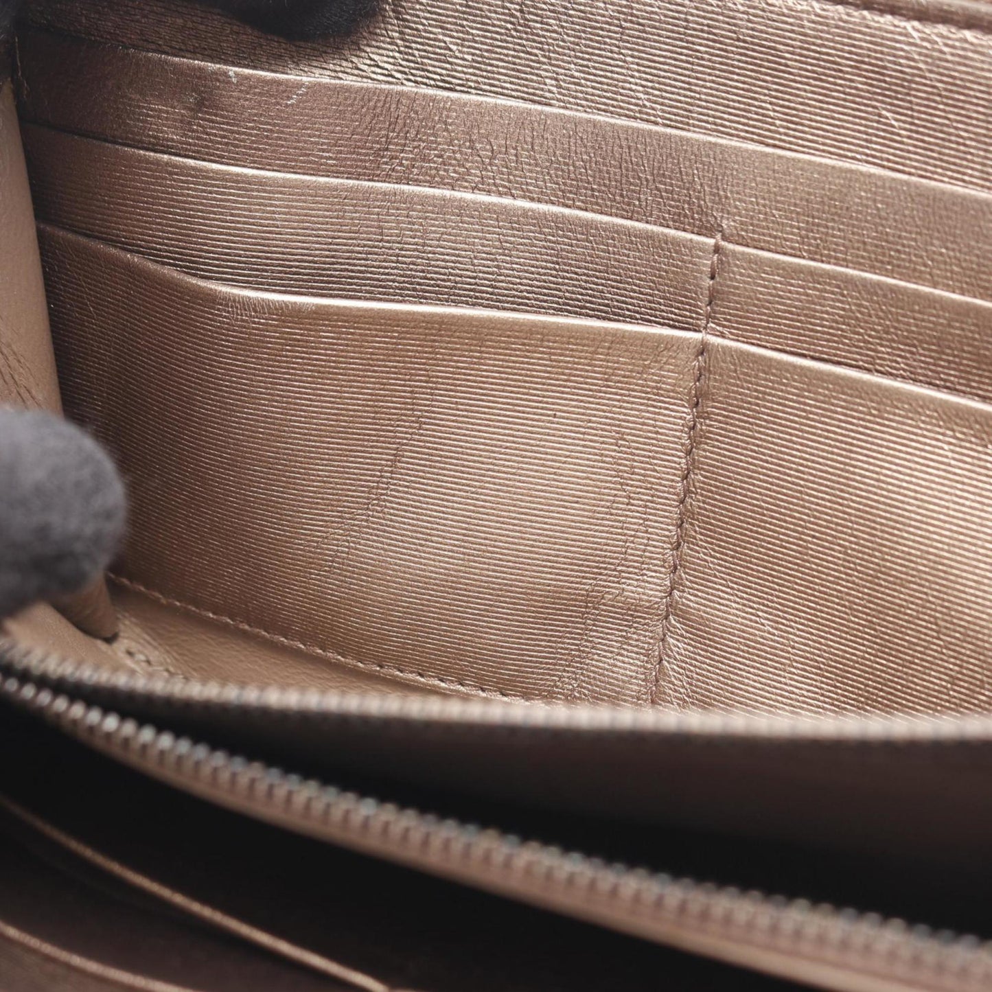 Bottega Veneta Intrecciato Leather Round Long Wallet