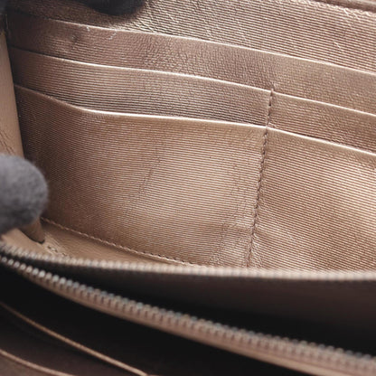 Bottega Veneta Intrecciato Leather Round Long Wallet