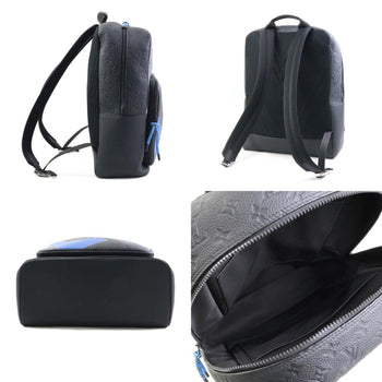 Louis Vuitton Louis Vuitton Backpack Day Break Dean Taurillon Leather Black X Blue