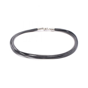 Bvlgari Choker Accessories In Leather And Stainless Steel