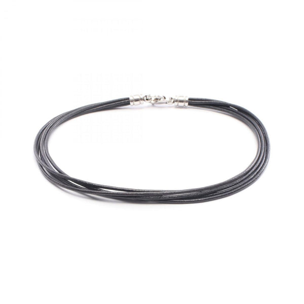 Bvlgari Choker Accessories In Leather And Stainless Steel