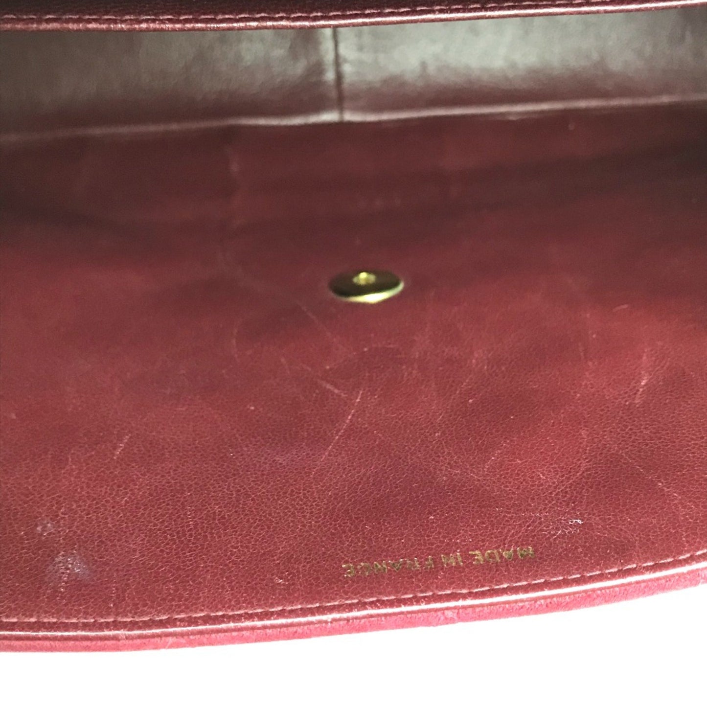 Chanel Cc Mark Bag Double Chain Shoulder Bag Bordeaux Goldhardware